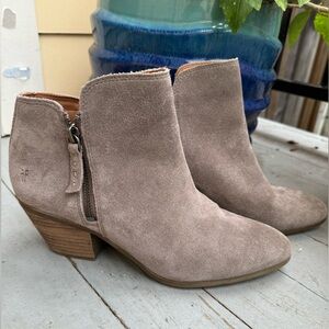 Light Brown/Gray Frye Booties Size 8.5